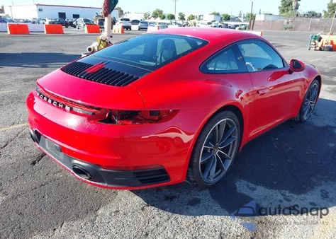 2020 Porsche 911 Carrera из США, поврежденный, VIN WP0AA2A97LS205866